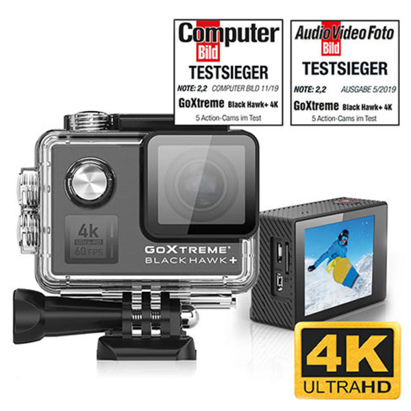 GOXTREME ACTION CAMERA BLACK HAWK+ 4K/60fps with EIS