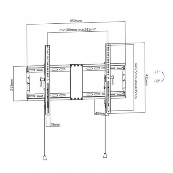 GEMBIRD TV WALL MOUNT (TILT) 37'-80'