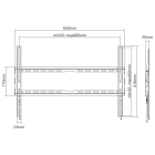 SBOX FIXED WALL MOUNT 37' -80' VESA 600x400 MAX