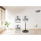 LGP 3-IN-1 ROUND BASE FAN 18' 45CM 45W BLACK