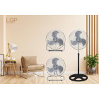 LGP 3-IN-1 ROUND BASE FAN 18' 45CM 45W BLACK