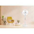 LGP ROUND BASE STAND FAN 16' 40CM 45W WITH TIMER WHITE
