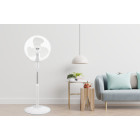 LGP ROUND BASE STAND FAN 16' 40CM 45W WITH TIMER WHITE