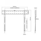 SBOX WALL TV MOUNT WITH LOW PROFILE18MM 43-80'