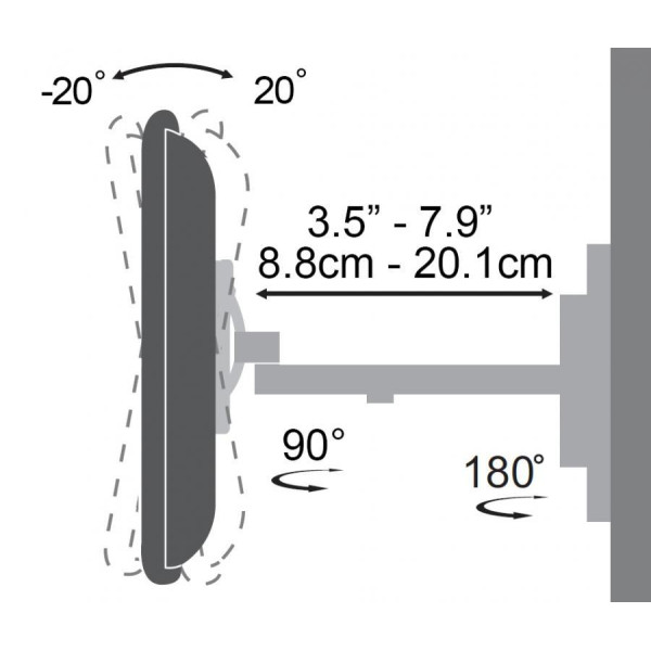 SBOX WALL MOUNT 23'-55' / 58-140cm