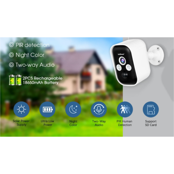 SRIHOME WIRELESS HOME SECURITY CAMERA 4MP