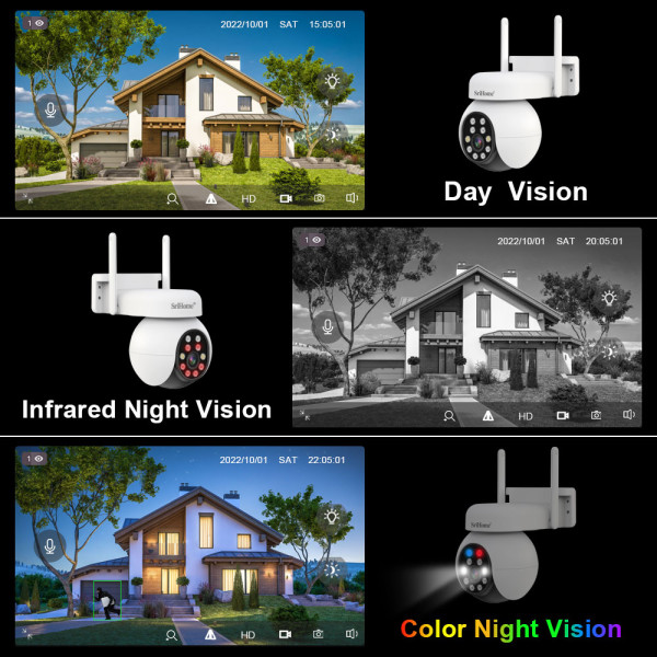 SRIHOME WATERPROOF WIFI PTZ IP CAMERA 5MP HD