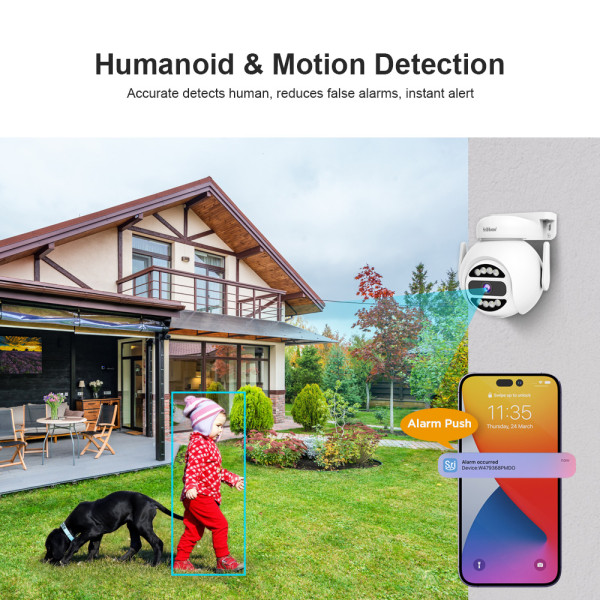 SRIHOME 5G DUAL BAND WIFI WATERPROOF DOME CAMERA 4MP HD