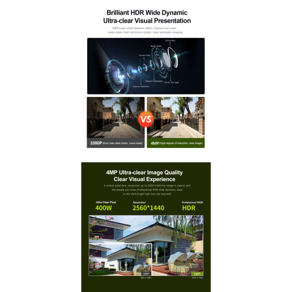 SRIHOME POE SMART OUTDOOR CAMERA 4MP