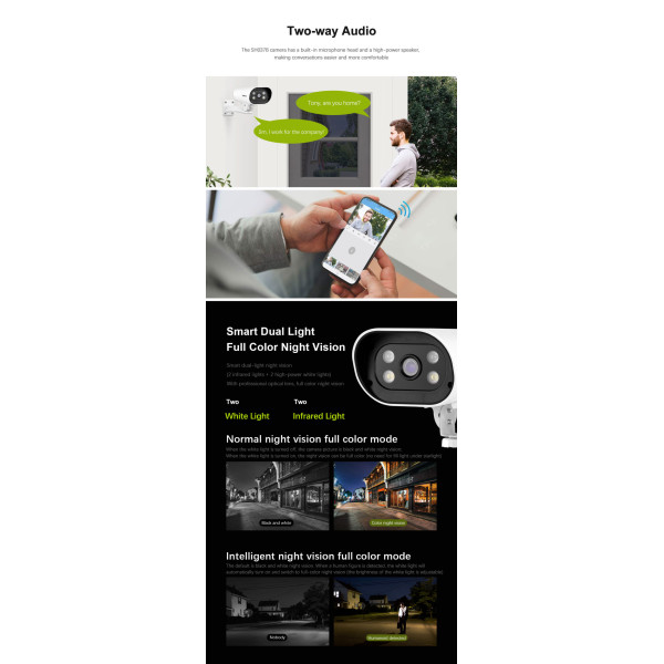 SRIHOME POE SMART OUTDOOR CAMERA 4MP
