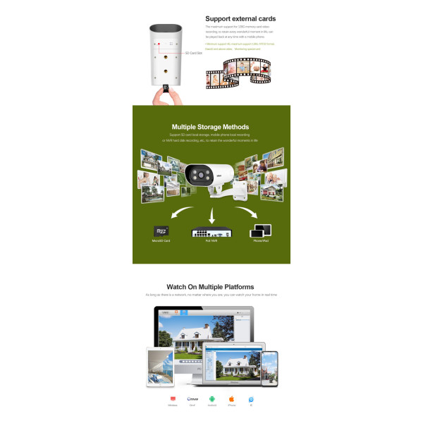 SRIHOME POE SMART OUTDOOR CAMERA 4MP