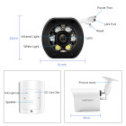SRIHOME POE OUTDOOR IP CAMERA 5MP