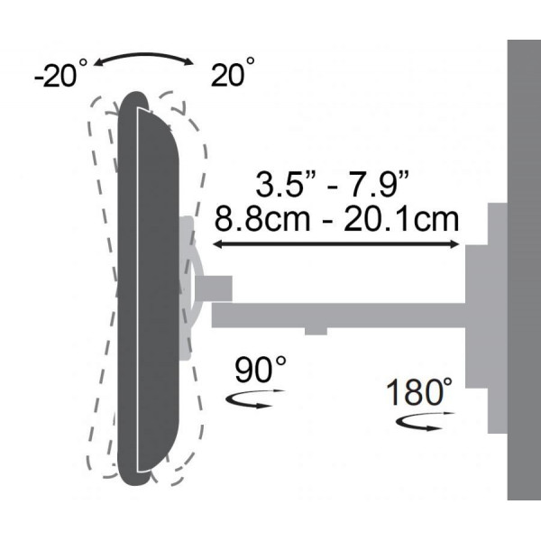 SBOX WALL MOUNT 23'-55' / 58-140cm