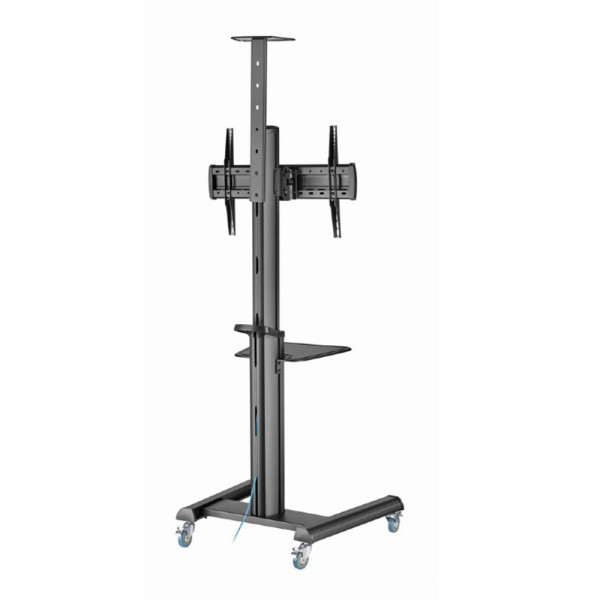 GEMBIRD ALUMINUM TV FLOOR STAND WITH CASTER WHEELS 37′-70′ BLACK GEMBIRD ALUMINUM TV FLOOR STAND WITH CASTER WHEELS 37′-70′ BLACK