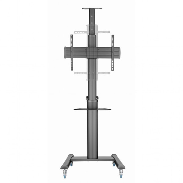 GEMBIRD ALUMINUM TV FLOOR STAND WITH CASTER WHEELS 37′-70′ BLACK GEMBIRD ALUMINUM TV FLOOR STAND WITH CASTER WHEELS 37′-70′ BLACK
