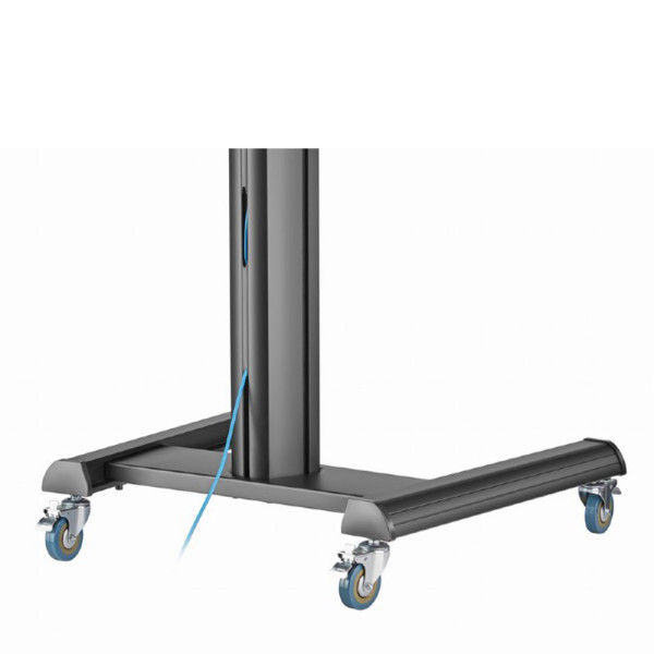 GEMBIRD ALUMINUM TV FLOOR STAND WITH CASTER WHEELS 37′-70′ BLACK GEMBIRD ALUMINUM TV FLOOR STAND WITH CASTER WHEELS 37′-70′ BLACK