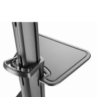 GEMBIRD ALUMINUM TV FLOOR STAND WITH CASTER WHEELS 37′-70′ BLACK GEMBIRD ALUMINUM TV FLOOR STAND WITH CASTER WHEELS 37′-70′ BLACK