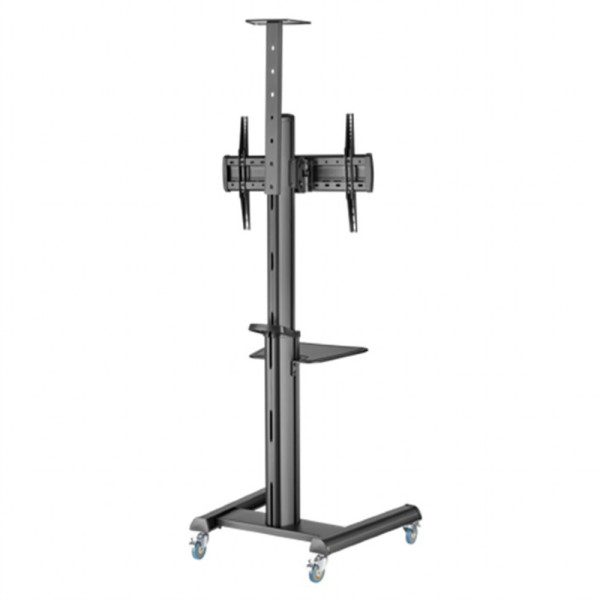 GEMBIRD ALUMINUM TV FLOOR STAND WITH CASTER WHEELS 37′-70′ BLACK GEMBIRD ALUMINUM TV FLOOR STAND WITH CASTER WHEELS 37′-70′ BLACK