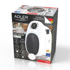 ADLER LED PORTABLE FAN HEATER 1500W WHITE