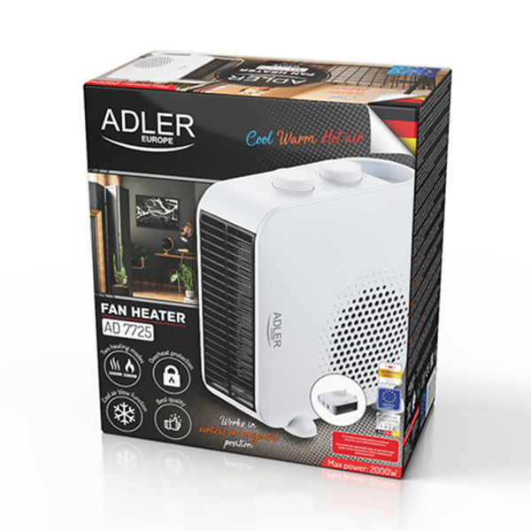 ADLER FAN HEATER 2000W WHITE