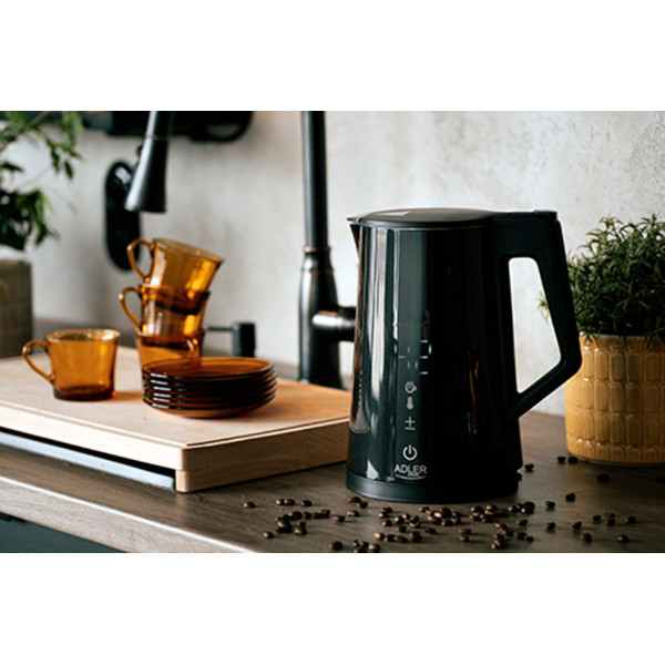 ADLER LED ELECTRIC KETTLE WITH TEMPERATURE CONTROL 1.7L STRIX BLACK