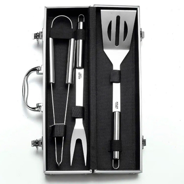 ADLER GRILL UTENSIL SET - IN AN ALUMINUM CASE