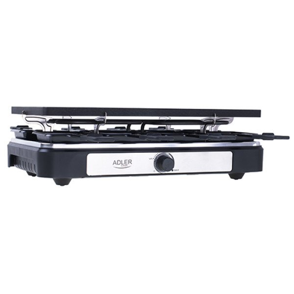 ADLER ELECTRIC GRILL - RACLETTE 1400W BLACK