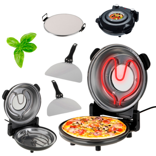 ADLER ELECTRIC PIZZA OVEN 1200W BLACK