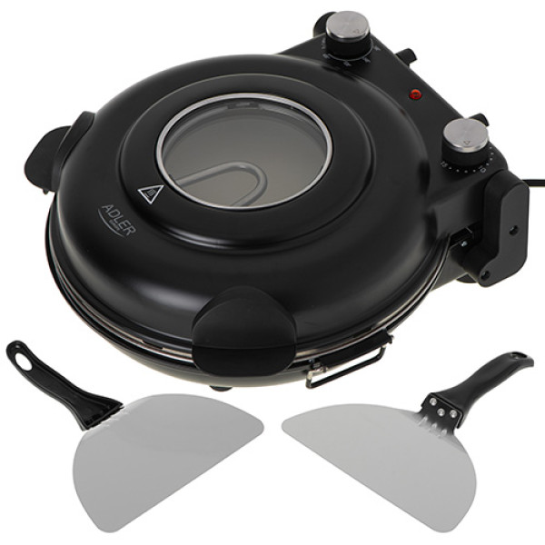 ADLER ELECTRIC PIZZA OVEN 1200W BLACK