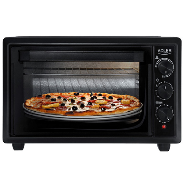 ADLER ELECTRIC OVEN 26L 1500W BLACK