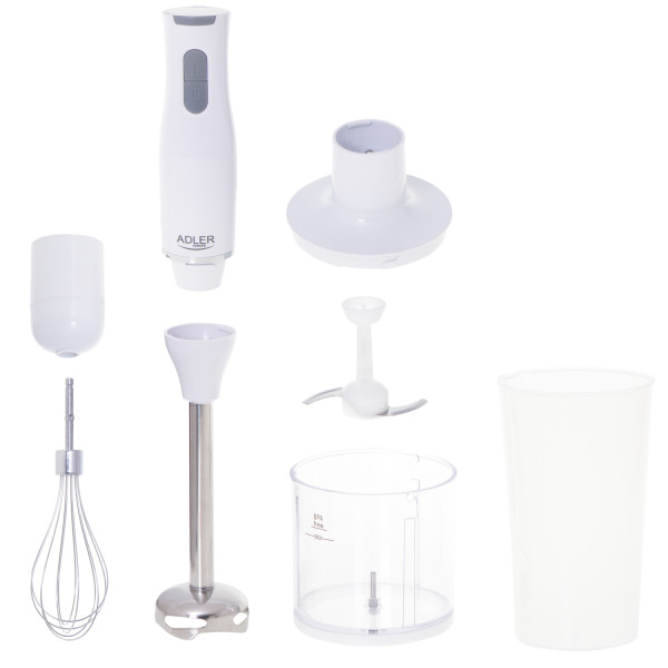 ADLER HAND BLENDER SET 500W WHITE