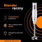 ADLER HAND BLENDER SET 500W WHITE