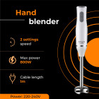 ADLER HAND BLENDER SET 500W WHITE