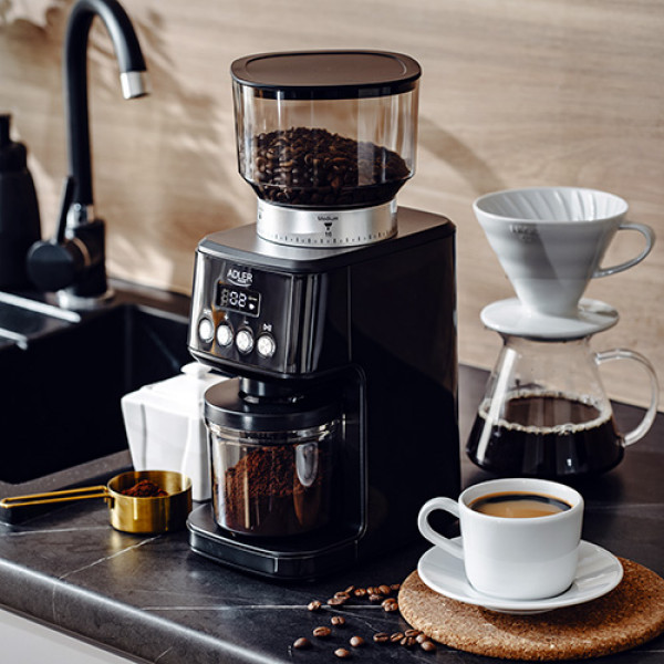 ADLER BURR COFFEE GRINDER 180W BLACK
