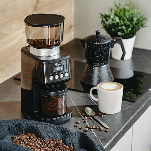 ADLER BURR COFFEE GRINDER 180W BLACK
