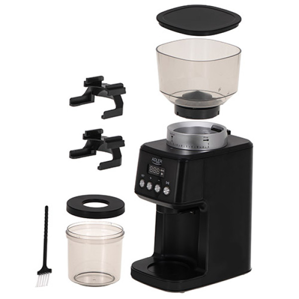 ADLER BURR COFFEE GRINDER 180W BLACK