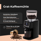 ADLER BURR COFFEE GRINDER 180W BLACK