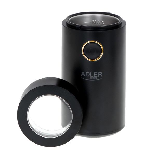 ADLER COFFEE MILL 150W BLACK/GOLD