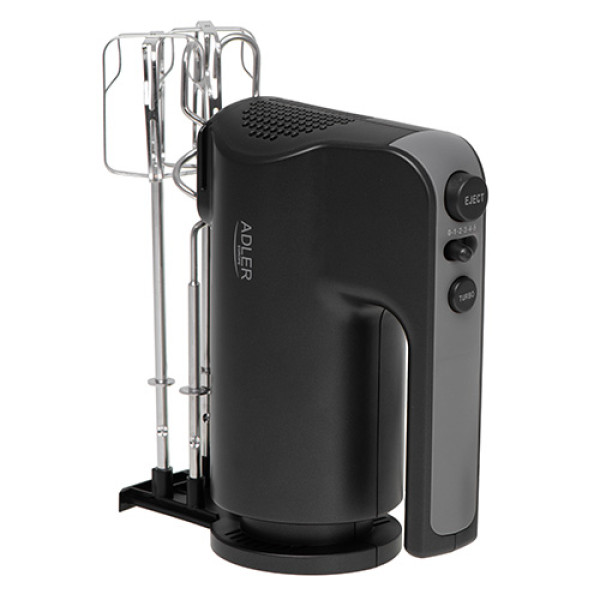 ADLER HAND MIXER WITH A PULL-OUT TRAY FOR ACCESSORIES 550W BLACK