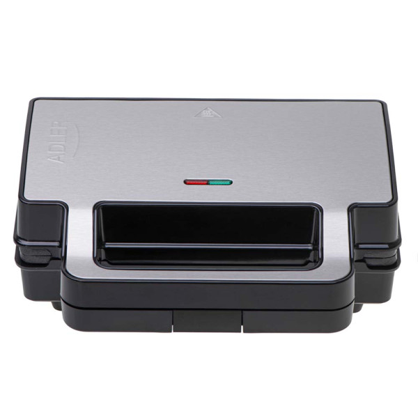 ADLER 2-IN-1 SANDWICH MAKER 1400W BLACK/SILVER