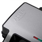 ADLER 2-IN-1 SANDWICH MAKER 1400W BLACK/SILVER
