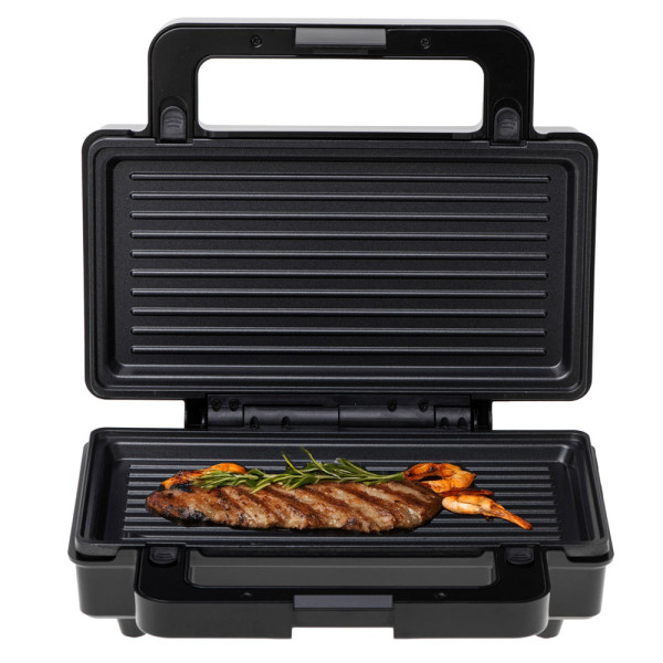 ADLER 2-IN-1 SANDWICH MAKER 1400W BLACK/SILVER
