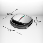 ADLER 5-IN-1 MULTIFUNCTIONAL BAKING DEVICE 1200W BLACK/SILVER
