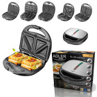 ADLER 5-IN-1 MULTIFUNCTIONAL BAKING DEVICE 1200W BLACK/SILVER
