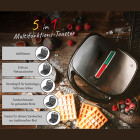 ADLER 5-IN-1 MULTIFUNCTIONAL BAKING DEVICE 1200W BLACK/SILVER