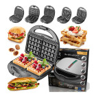 ADLER 5-IN-1 MULTIFUNCTIONAL BAKING DEVICE 1200W BLACK/SILVER