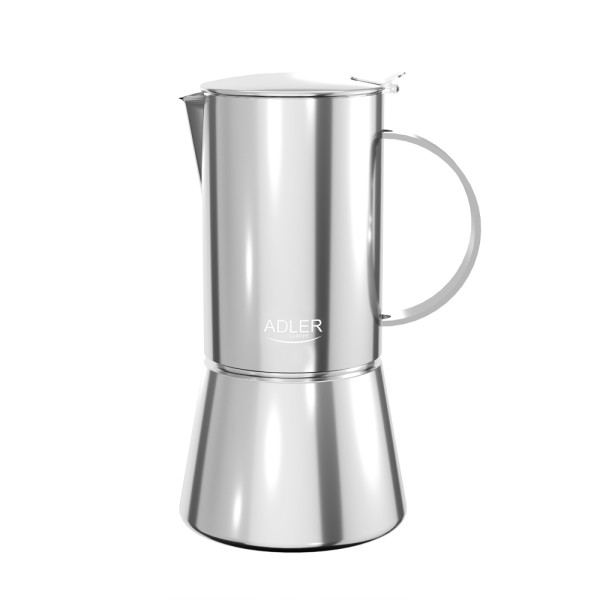 ADLER ESPRESSO COFFEE MAKER 350ML SILVER STEEL