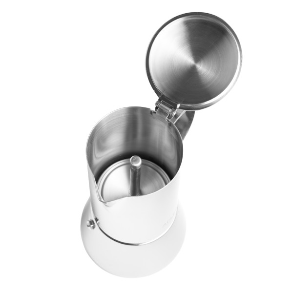 ADLER ESPRESSO COFFEE MAKER 350ML SILVER STEEL