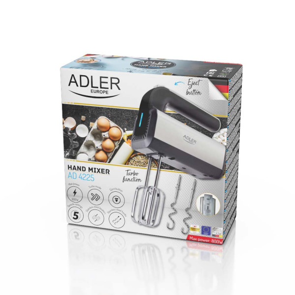 ADLER HAND MIXER INOX 800W