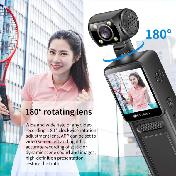 LAMTECH 4K 180ο ACTION CAMERA WITH WIFI